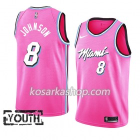 Dres Miami Heat Tyler Johnson 8 Nike 2018-19 Ružičasta Swingman - Dječji